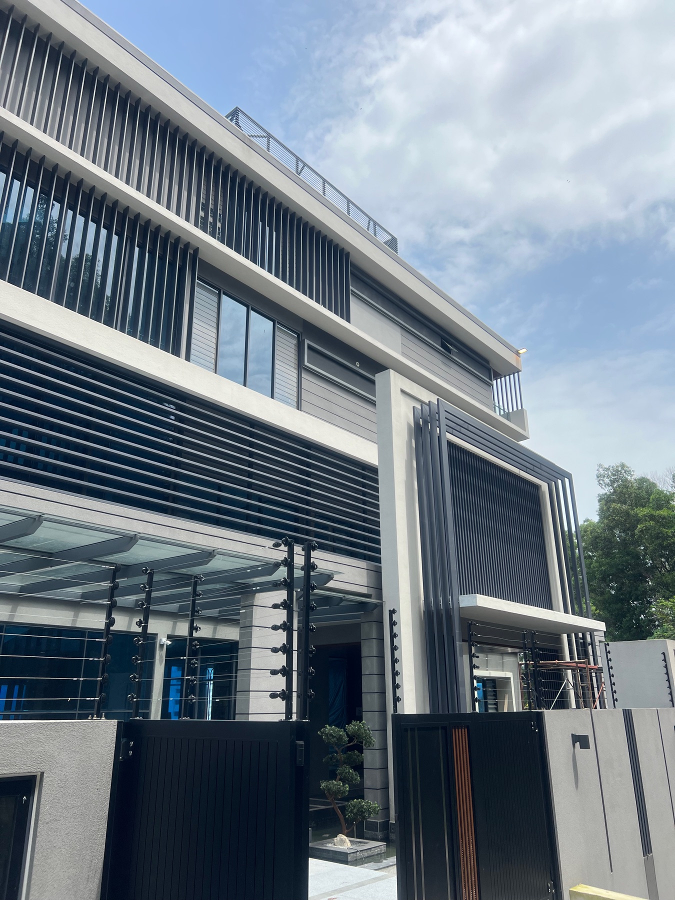 Private Residence wall finish project in Ampang